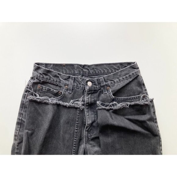 Men's Vintage 2000's LEVI'S 516 Faded Black Slim Fit Straight Leg Jeans, Size 33 - Picture 9 of 13